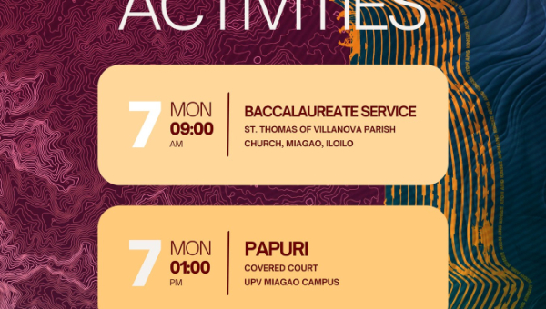46th Commencement Exercises Schedule of Activities